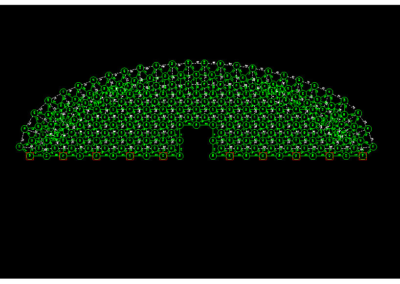 莆田锡林浩特91跨，1000米长干煤棚网架设计