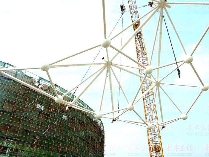 莆田体育馆网架安装